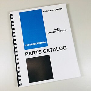 International Ih 3414 Lader Traktor Teile Handbuch Katalog Explosionszahlen