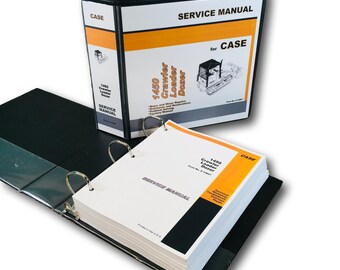 Case 1450 Crawler Loader Dozer Service Manual Technical Repair Shop Book