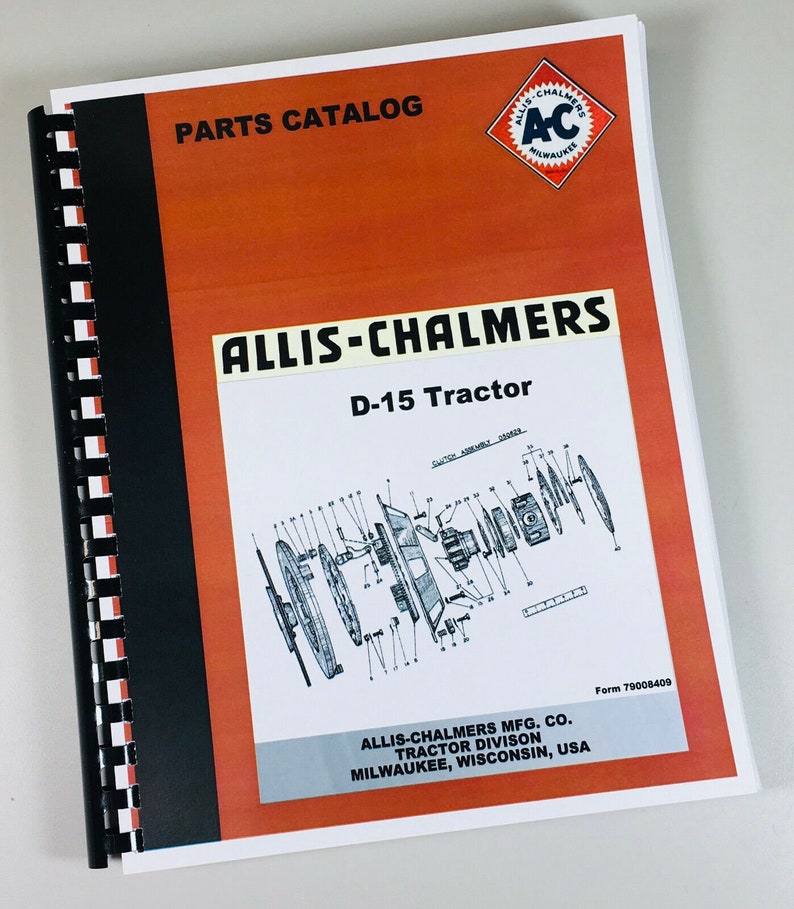 thumbnail image 2 of New Allis Chalmers Dealers Parts Catalog – B1, Big Ten, B10, B12 Tractors – Original Style Reprint 2 of 5
