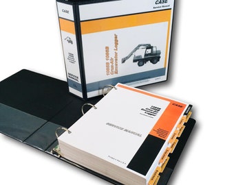 Case 1085B 1086B Excavator Cruz Air Service Technical Manual Repair Shop Binder
