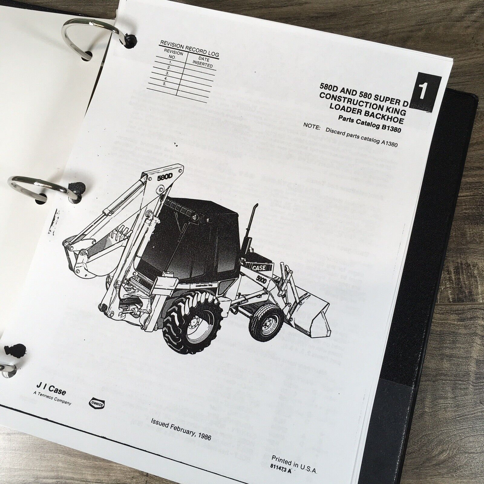 Case 580D Tractor Loader Backhoe Parts Manual Catalog Book Schematics