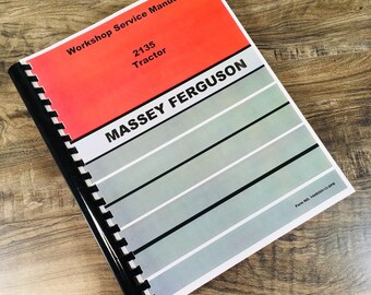 Massey Ferguson 2135 Tractor Service Manual Repair Shop Technical Workshop Book