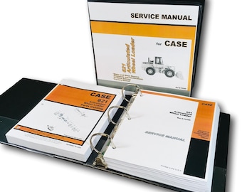 Case 621 Articulated Wheel Loader Service Parts Catalog Manuals Shop Book Set Oh