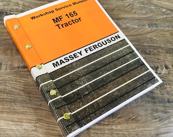Massey Ferguson Mf 165 Tractor Service Manual Technical Repair Shop Workshop