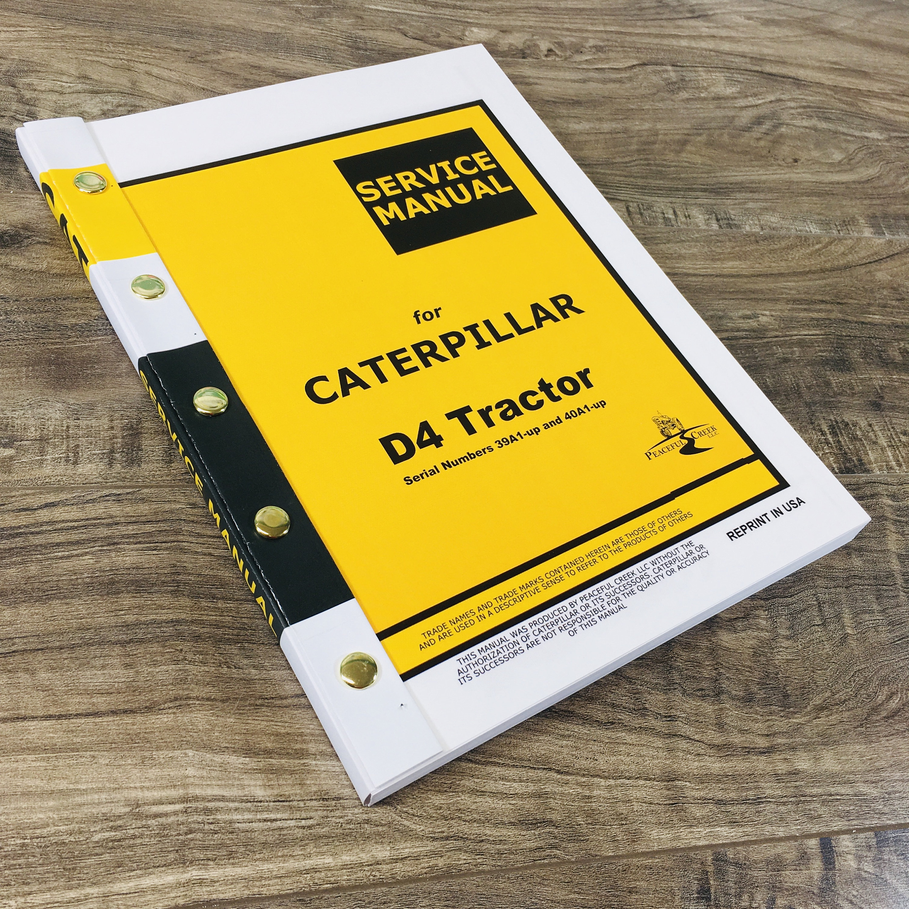 Cat Caterpillar D4 D4C 39A 40A Tractor Service Repair Manual