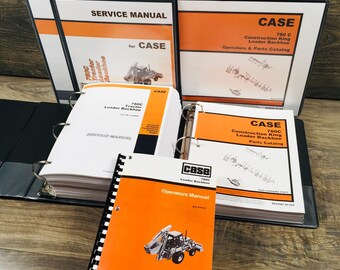 Case 780C Ck Tractor Loader Backhoe Service Parts Operators Manual Catalog Set
