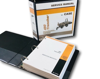 Case 460 Trencher Service Manual Repair Shop Technical Book Workshop Overhaul