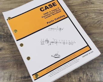 Case 580E 580Se 580 Super E Loader Backhoe Parts Assembly Manual Catalog Book