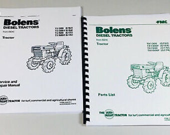 Bolens Tx1300 Tx1300F Tx1500 Tx1500F Service Repair Manual Parts Catalog Set
