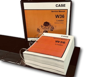 Case W36 Wheel Loader Service Manual Repair Shop Technical Book Workshopoverhaul