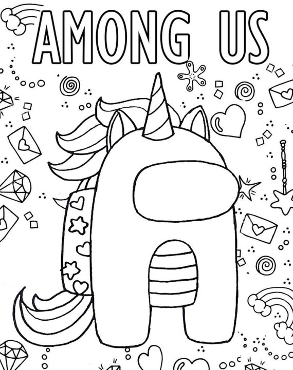 470 Collections Among Us Coloring Page  HD