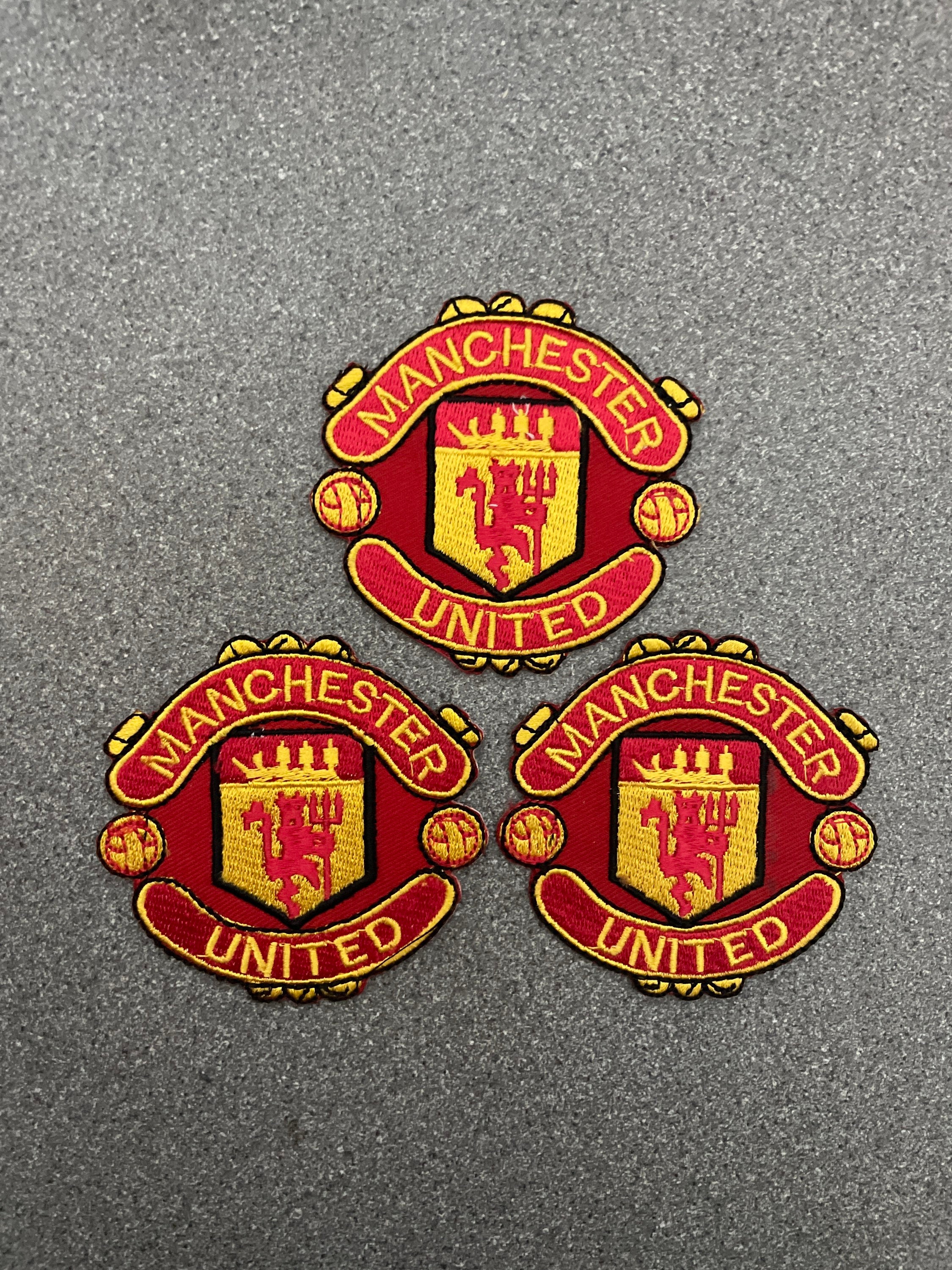 3x football Man United iron on high quality replacement badge Etsy