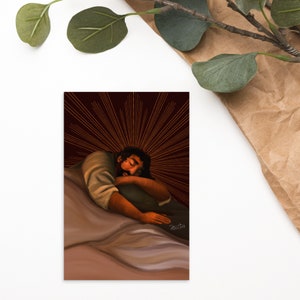 Jesus Nickerchen Postkarte