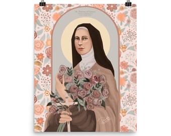 St Therese of Lisieux by Her Sister, Celine Martin 3 Sizes Catholic Art ...