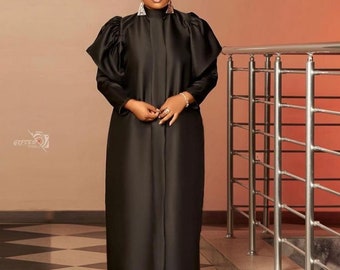 African BouBou, African gown, African black gown, African clothing