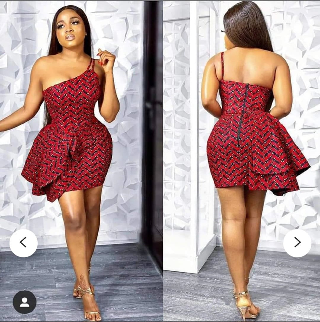 Buy Ronny Mini Gown African Lady Clothing Ankara Dress African Lady Wedding  Guest Ankara Styles Stylish African Print Online in India 
