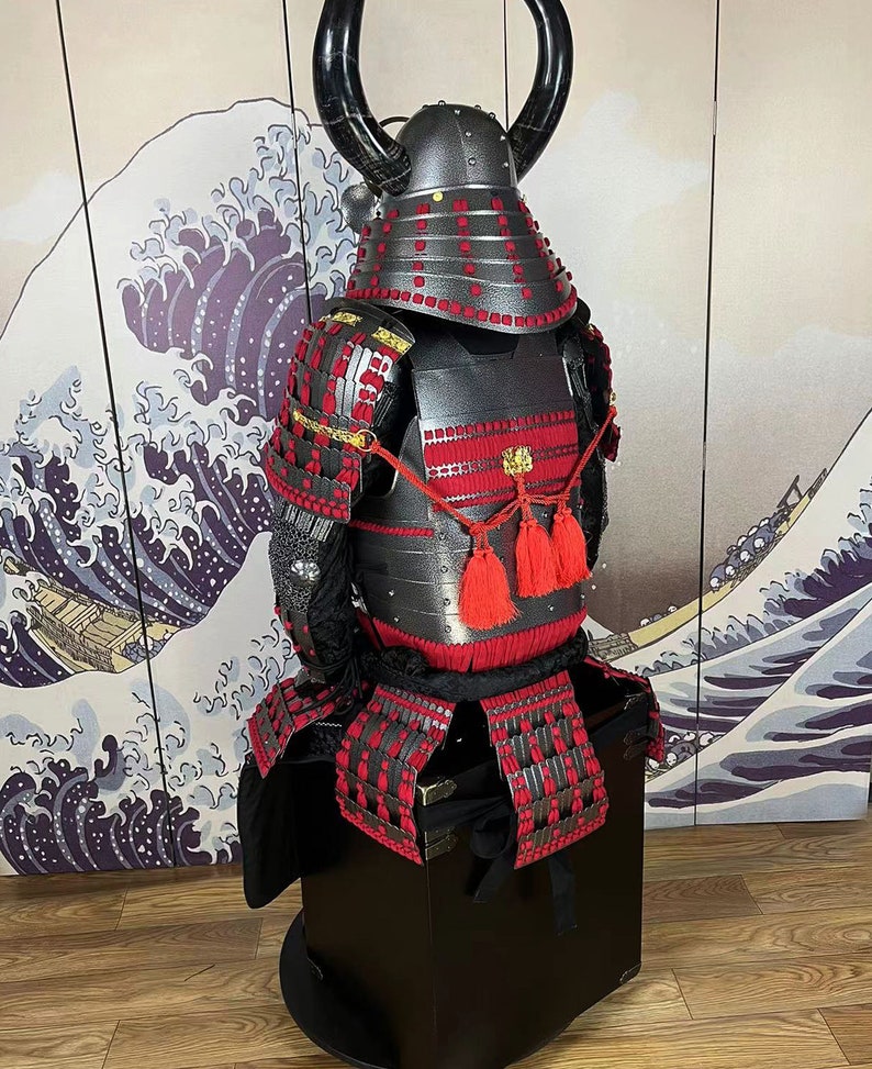 Japan Samurai Armor Helmet Mask Full Set Wearable Armor Home Etsy