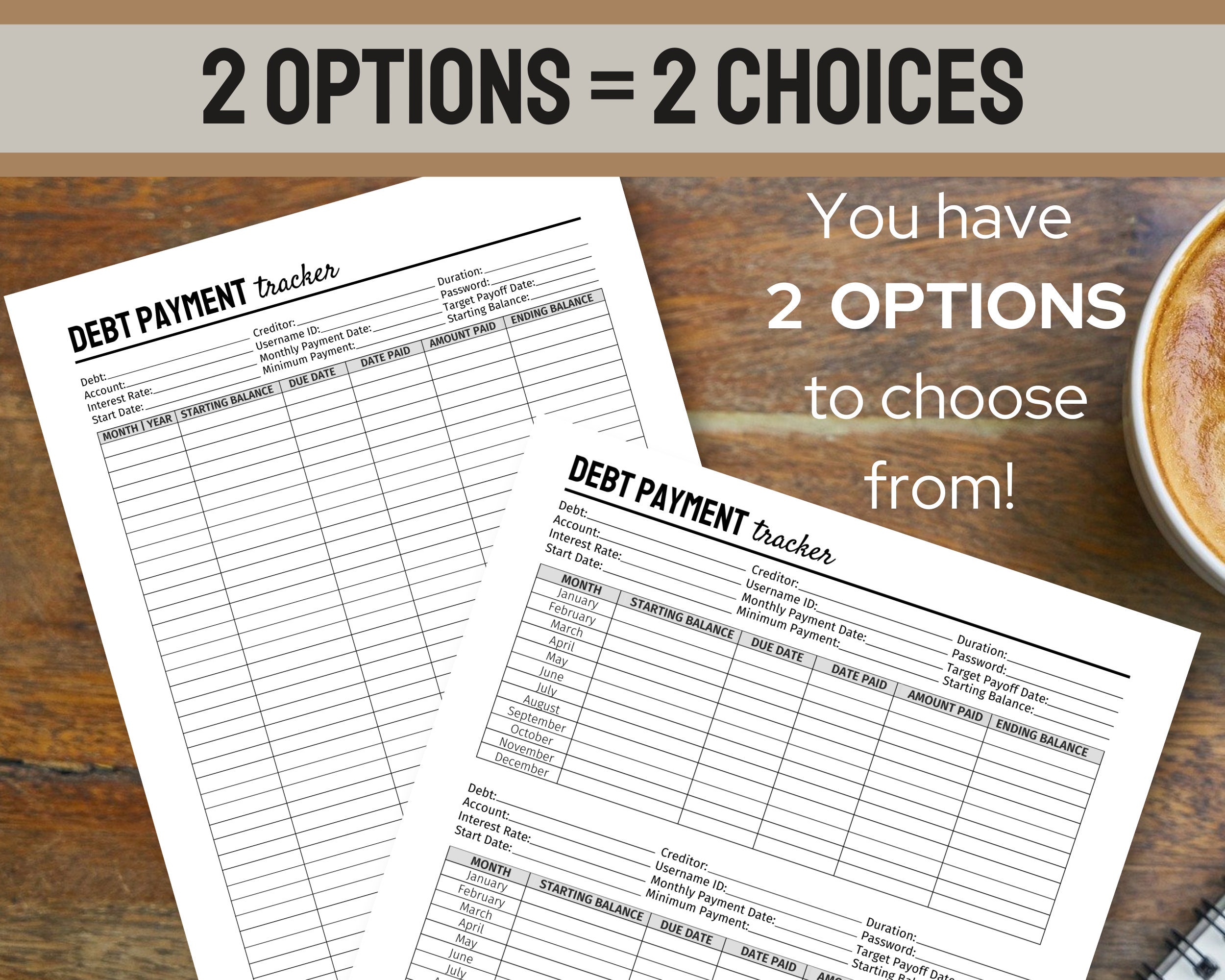 Debt Progress Debt Payment Tracker Printable, Debt Payment Worksheet, Debt Snowball ...