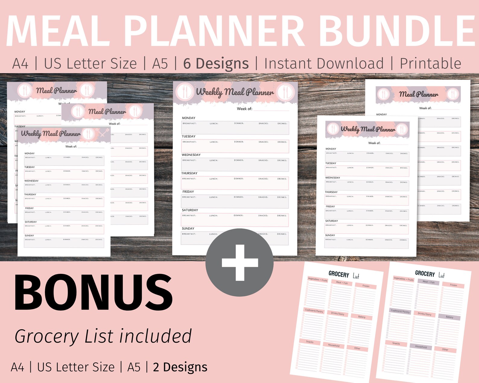 Weekly Meal Planner Printable | Weekly Meal Planner Template Printable ...
