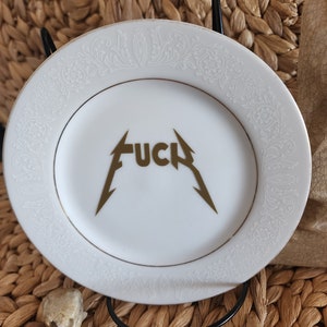 Fuck (6 inch) Fancy Decorative Funny Plate