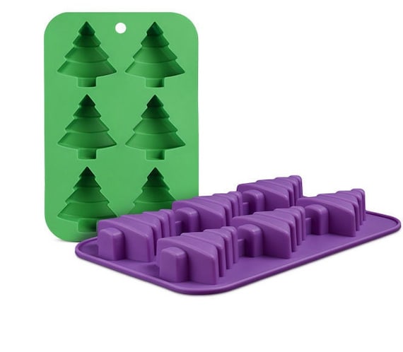 6 Cavities Christmas Tree Silicone Soap Mold Soap Mold Silicone