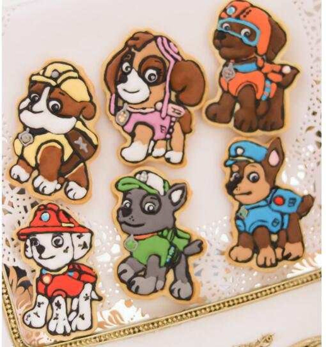 PAW PATROL Cookie Cutter Set and Stamp Set Paw Etsy