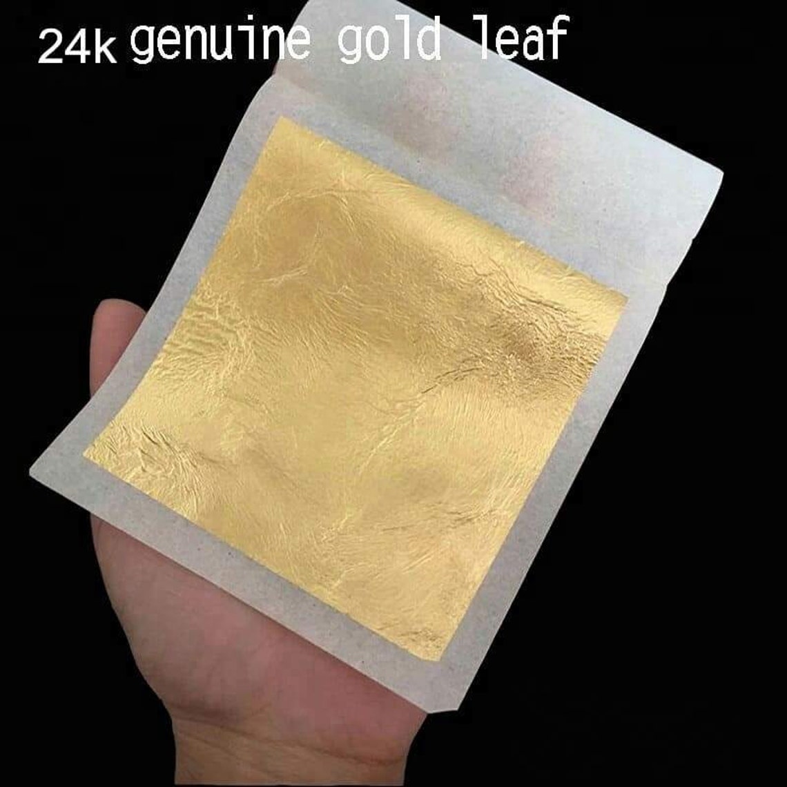 Edible Gold Leaf Sheets 24 karat Loose Gold Leaf 9.33cm x Etsy