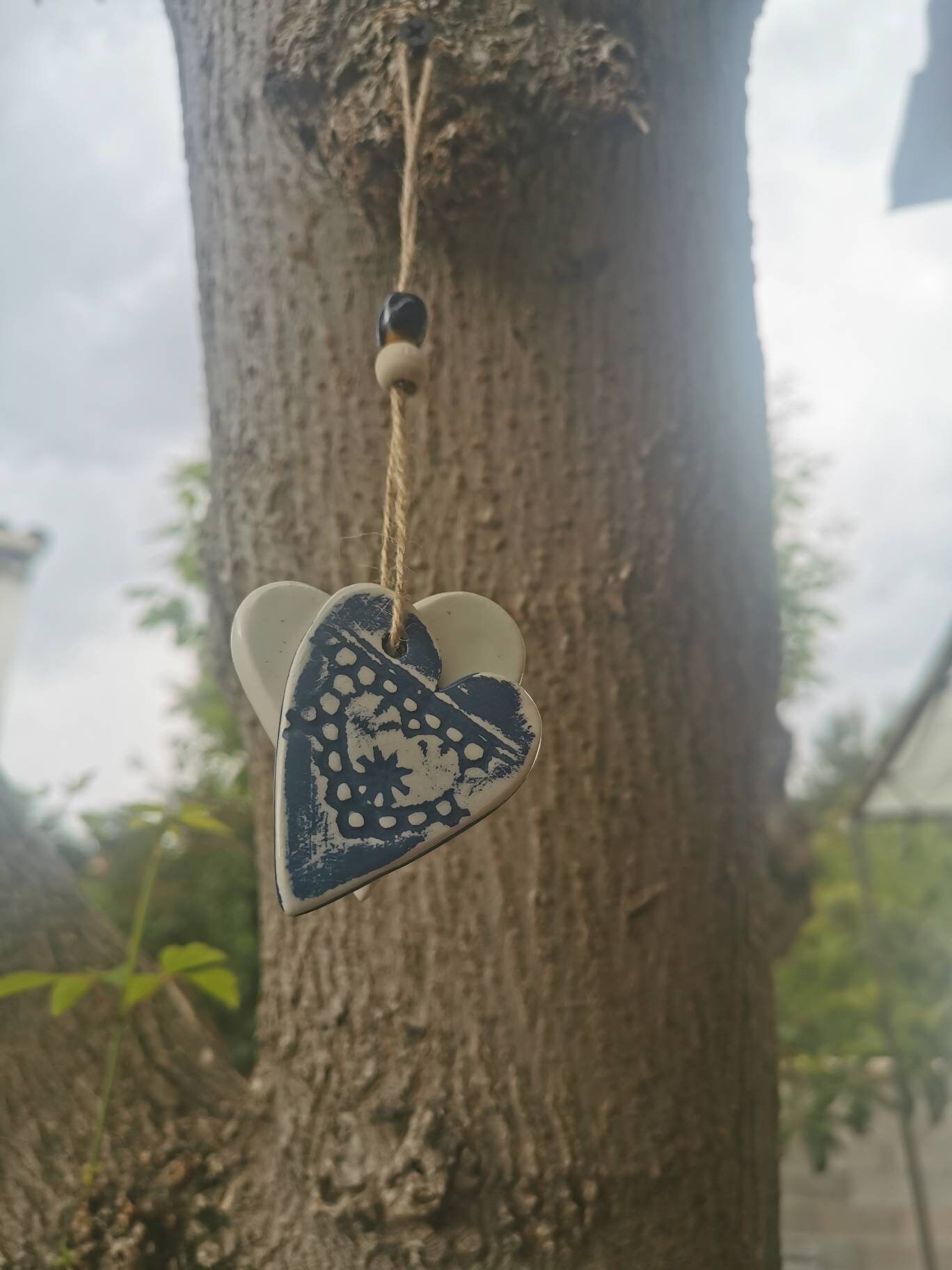 Duo de Coeurs en Céramique