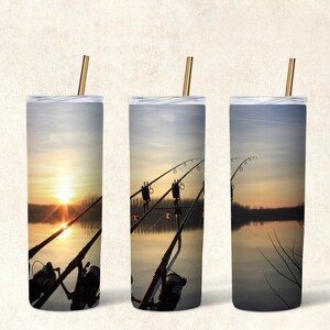 Fishing Sunset 20oz Tumbler Design (Digital File)