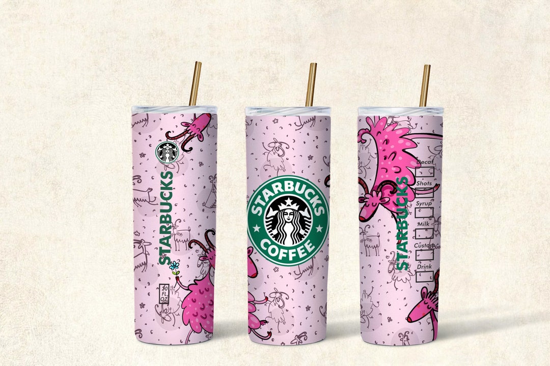 Starbucks Happy Goats 20oz Sublimation Skinny Tumbler Etsy