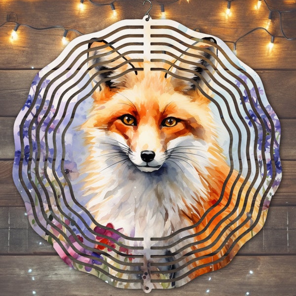 Spring Fox Wind Spinner Sublimation Design, Instant Download, PNG, Fox Wind Spinner Template, Spring Wind Spinner, Fox Sublimation, Fox PNG