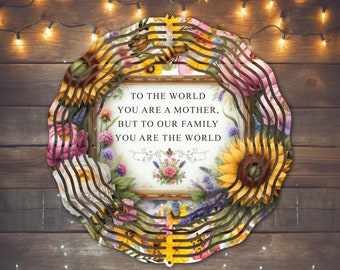 Happy Mother's Day Wind Spinner Sublimation Design, Instant Download, PNG, Mother's Day Wind Spinner Template, Mother's Day Wind Spinner PNG