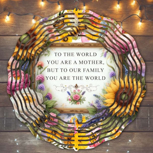 Happy Mother's Day Wind Spinner Sublimation Design, Instant Download, PNG, Mother's Day Wind Spinner Template, Mother's Day Wind Spinner PNG