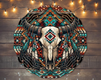 Boho Skull Wind Spinner Sublimation Design, Instant Download, PNG File, Boho Skull Windspinner Template, Skull Wind Spinner Sublimation File
