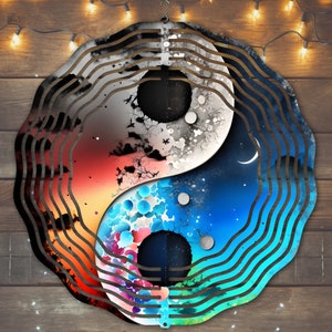 Yin Yang Wind Spinner, Yin Yang Wind Spinner Sublimation Design, Instant Download, PNG, Yin Yang Wind Spinner Template, Yin Yang Spinner