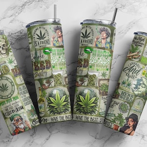 Weed Tumbler Wrap, Cannabis Sublimation Design (Digital Download)