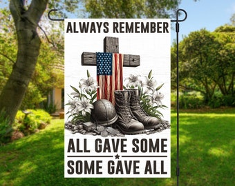 Memorial Day Garden Flag Sublimation Design (PNG, Digital Download)