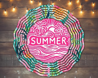 Summer Wind Spinner Sublimation Design, Instant Download, PNG, Summer Wind Spinner, Summer Wind Spinner Template, Summer Wind Spinner PNG