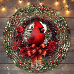 Weihnachten Kardinal Wind Spinner Sublimation Design, sofortiger Download, PNG-Datei, Kardinal Wind Spinner Vorlage, Wind Spinner Sublimation