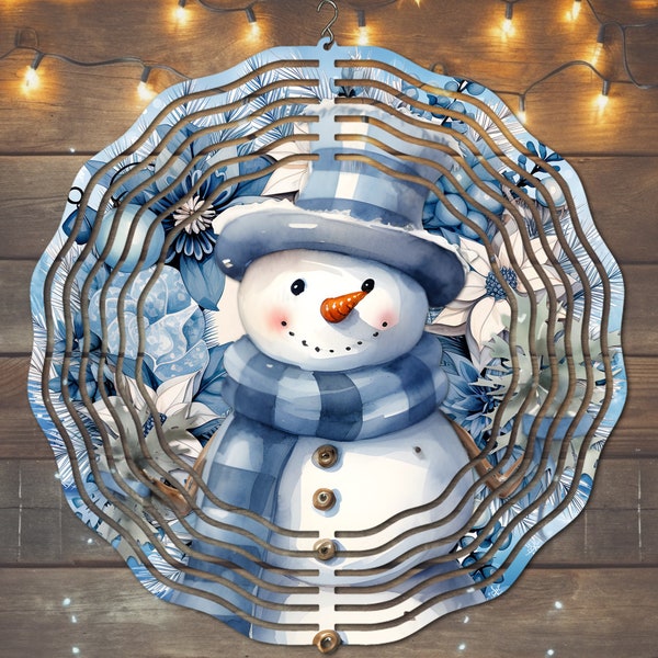 Schneemann Wind Spinner, Schneemann Wind Spinner Sublimation Design, sofortiger Download, PNG Datei, Schneemann Wind Spinner Vorlage, Wind Spinner PNG