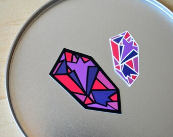Black /& White 1 of 12-Months17-Kinds-of Birthstone Stickers Diamond April Birthstone Stickers Waterproof and UV-Resistant