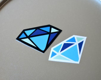 Diamond April Birthstone Stickers: Waterproof Laptop Decal