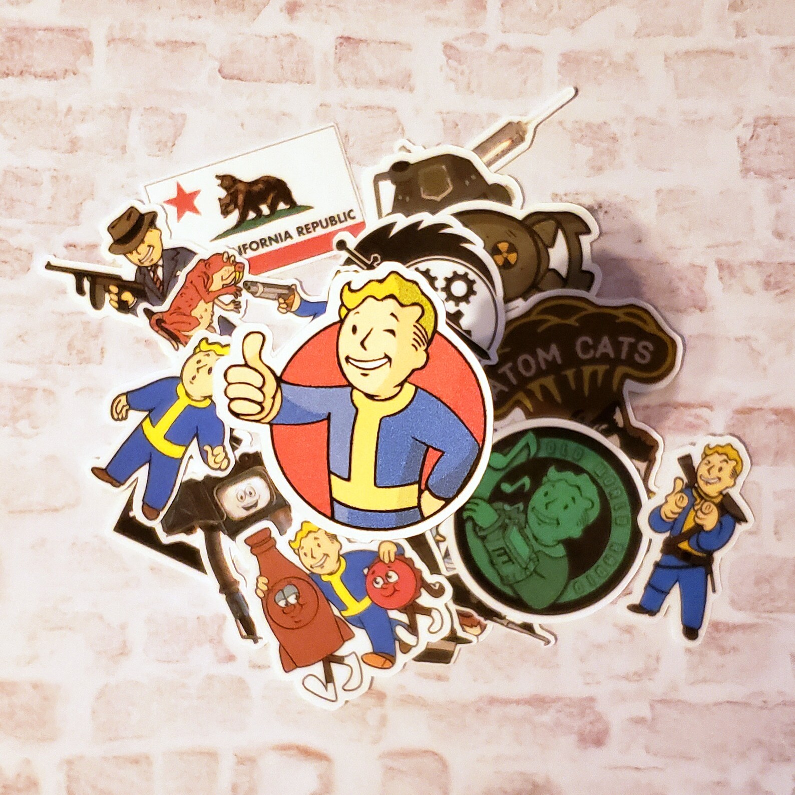 Fallout Stickers 15 Pieces Etsy