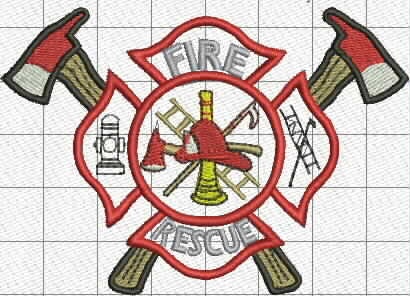 Fire department embroidery download | Etsy