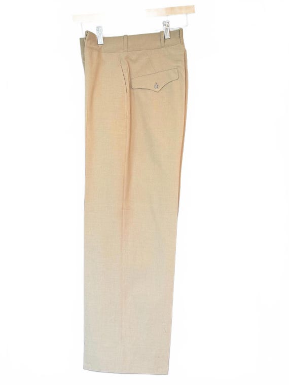 1944 U.S. Military Khaki Service Trousers 28" Wai… - image 3