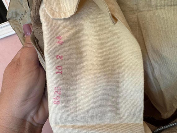 1944 U.S. Military Khaki Service Trousers 28" Wai… - image 6