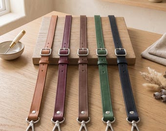 100% Genuine leather crossbody strap, Leather replacement bag strap, Adjustable leather crossbody strap, Handmade leather purse strap