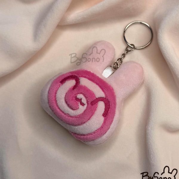 Strawberry Roll Bunny Keychain