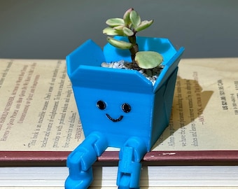 Flower Planter Pot Take-out Container with Cute legs