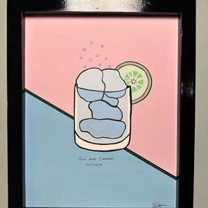 Gin & Tonic, Koktajlowa Sztuka Ścienna, Sztuka Likierowa, Sztuka Ścienna Baru, Fajna Dekoracja Baru Do Domu, Dekoracja Wózka Barowego, Modna Ścienna Sztuka Pop Art Minimalistyczny Retro - OG